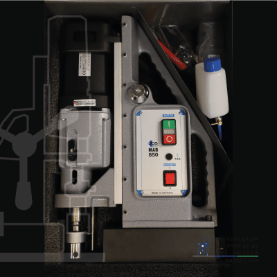 جعبه فلزی دریل مگنت BDS MAB 850