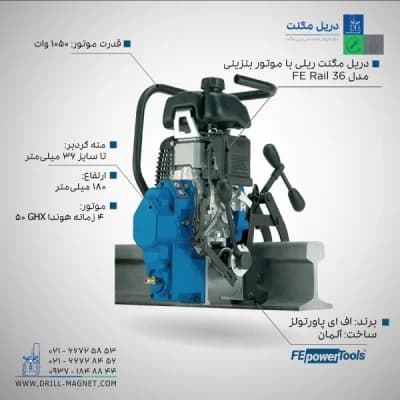 قیمت و خرید دریل مگنت ریلی اف ای fe powertools مدل FE Rail 36 آلمانی