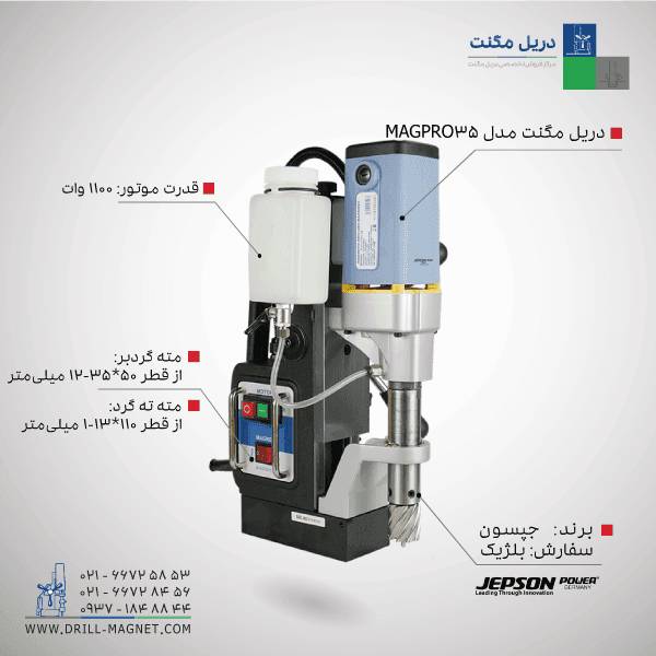 قیمت دریل مگنت جپسون مدل MAGPRO35