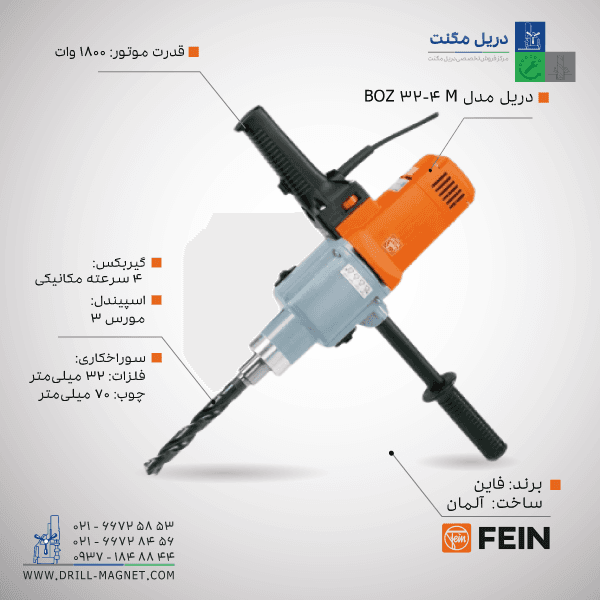دریل مکانیکی BOZ 32-4 M فاین آلمان